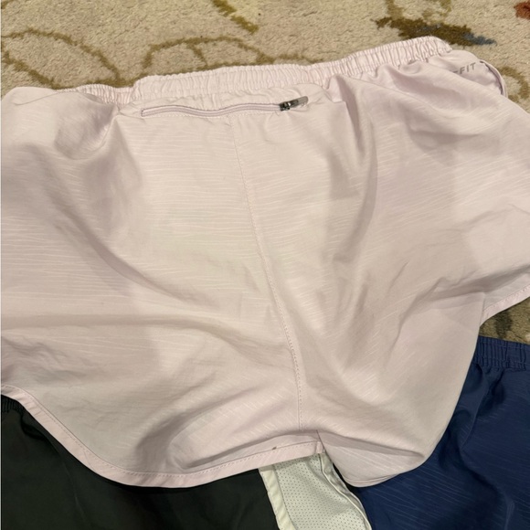 Nike Women's Athletic Shorts Bundle of 3 - Black, Blue, and Lavender Medium - Picture 10 of 11